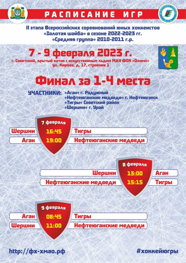 Календарь финала средней группы 2010-2011 г.р. 